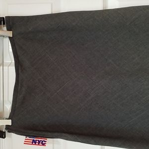 NYC MADE!  Vintage Skirt! Perfect Condition. Charcoal Gray. NWT. Long, Maxi.